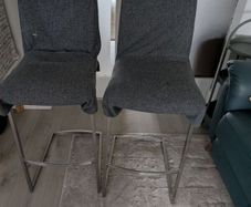 Stainless steel bar stool (covers not included)