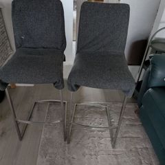 Stainless steel bar stool (covers not included)