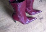 Gorgeous Leather Maroon Designer Boots From 