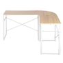 Stylish Oak/White L-Shaped Desk Image 4