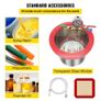 3 CFM 1/4HP Vacuum Pump & 13L Vacuum Chamber Kit for HVAC A/C Refrigeration Image 3