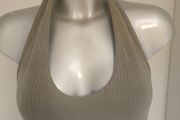 BNWT Halter neck khaki crop top Missguided size UK8 EU36 Postage included