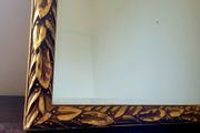 Antique carved giltwood dressing room mirror