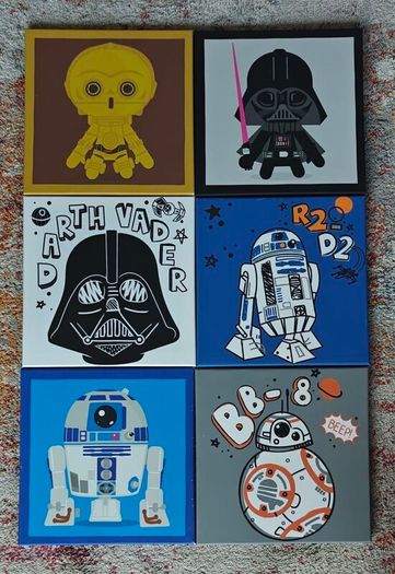 Star Wars Canvas x6