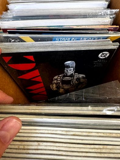 DC Long Comic Box w 250 comics for Sale
