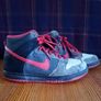 Nike high tops, dunk style grey red 4 36.5 Image 2