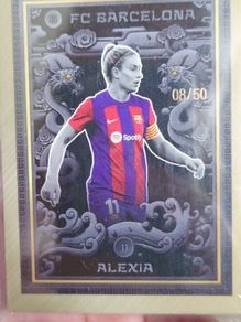 2024 Topps Barcelona Year of the Dragon Alexia Putellas /50 Etched in Stone Gold