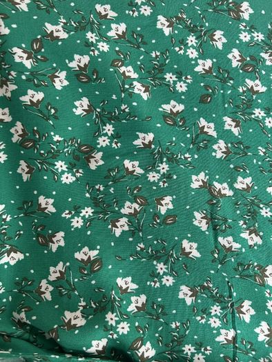 Ladies Green & White Short Sleeved Top from In extenso Size: UK 26 / EU 54