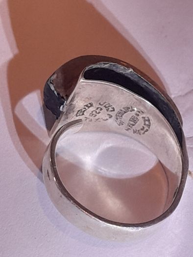 Heavy Navajo sterling silver ring