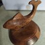 Wooden Fish on wood plinth home decore Image 7