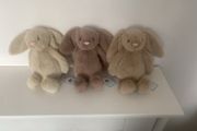New JELLYCAT Set of 3 Flufflet Bunnys