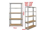 5 Tier Shelving Units Capacity 175kgs (875kgs)
