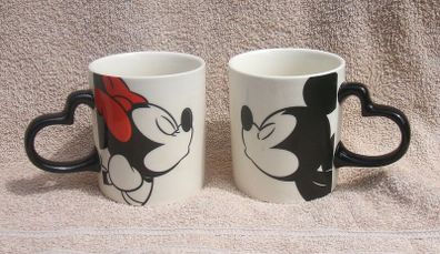 MINNIE & MICKEY MOUSE (Disney) - a HIS & HERS pair of ceramic mugs