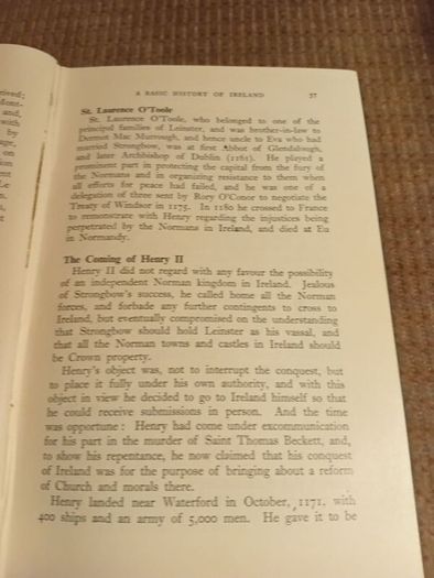 Rare Find A Basic History of Ireland. From the Earliest Times to 1922. M. Breathnach. Vintage.