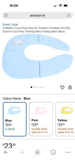 toddler toilet seat foldable and portable so can be used for travel