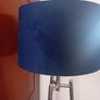 Navy velvet chrome meadows and byrne floor lamp RRP 200 Image 2