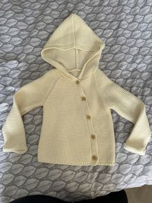 Cream baby cardigan 9-12 m