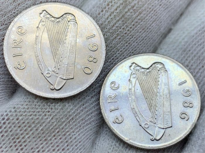 Ireland 1986 1980 5p BU Uncirculated Coins