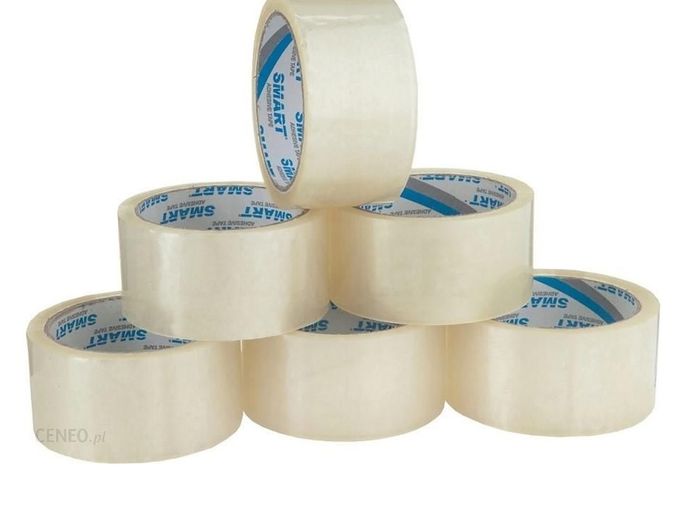 6x SMART Strong Hot Melt 48mm x 60m Clear Adhesive Packing Sealing Tape Sellotape #1033