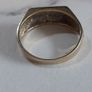 9ct white and yellow gold ring hallmarked 375 size 9 Image 9
