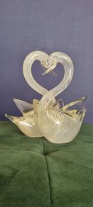 tall signed Franco Moretti venetian swans