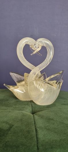tall signed Franco Moretti venetian swans
