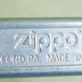 Vintage  Zippo Matt Silver Police Cigarette Lighter Image 5