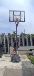 Basketball stand and hoop