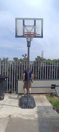 Basketball stand and hoop