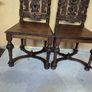 2 antique oak chairs Image 5