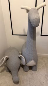 Nursery baby room giraffe and elephant
