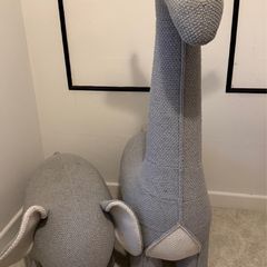 Nursery baby room giraffe and elephant