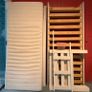 White bunk bed and mattresses Image 7