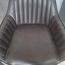 4 Grey high Stool leather chairs Image 6