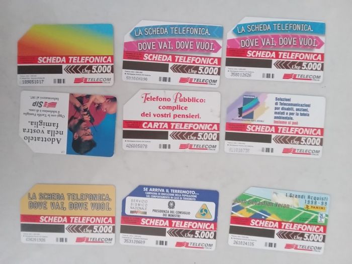 Call cards Italy and Greece. 99 cards