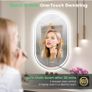 Oval Bathroom Mirror with LED Lights 500x800mm, Bluetooth Led Mirror Bathroom Image 8
