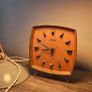 Kienzle wooden tripod clock vintage mid century Image 6