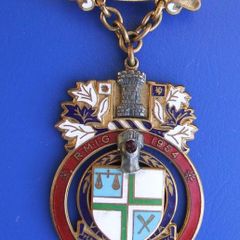 RMIG MASONIC MEDAL (Royal Masonic Institution for Girls) - 1954 STEWARD award medal