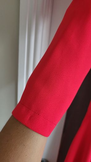 Kate Cooper coral asymmetrical dress Sz 10UK