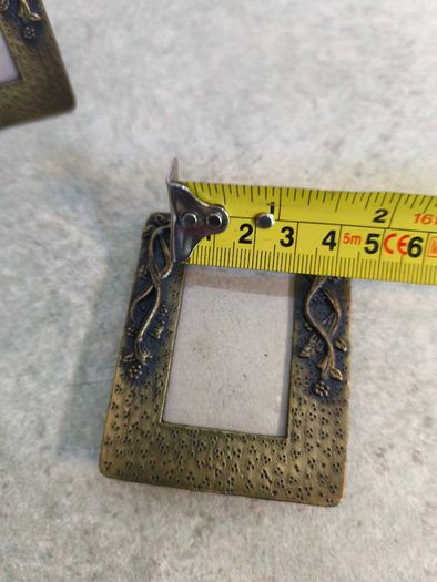Set of 3 Ornate Black & Gold Small Photo Frame With  French bow , Largentiere, with the tagline ITALY STYLE.