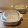 Pyrosil Ware Vintage Cornflower Corning Casserole set (2) Image 9