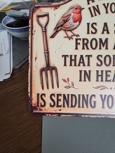 Metal sign