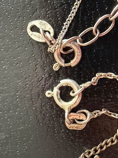 sterling silver necklaces lot