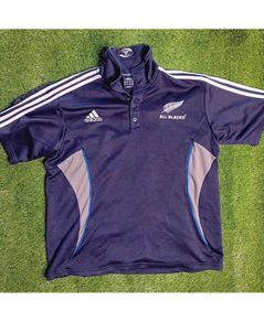 Adidas All Blacks Rugby Training Polo Shirt 2007, Large