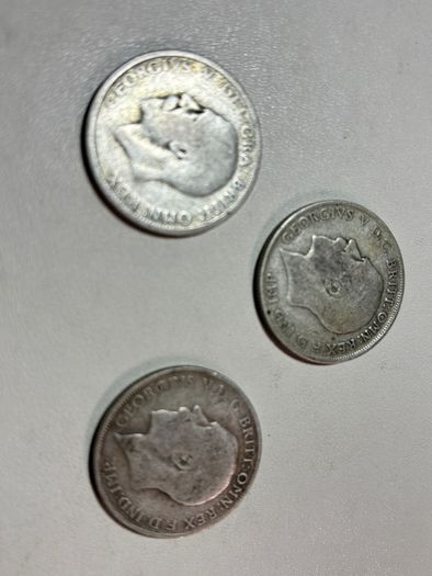 3 Uk Florins 1921/1922/1929