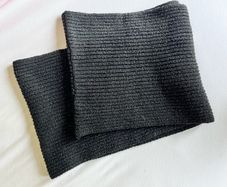 Black circular scarf