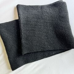 Black circular scarf