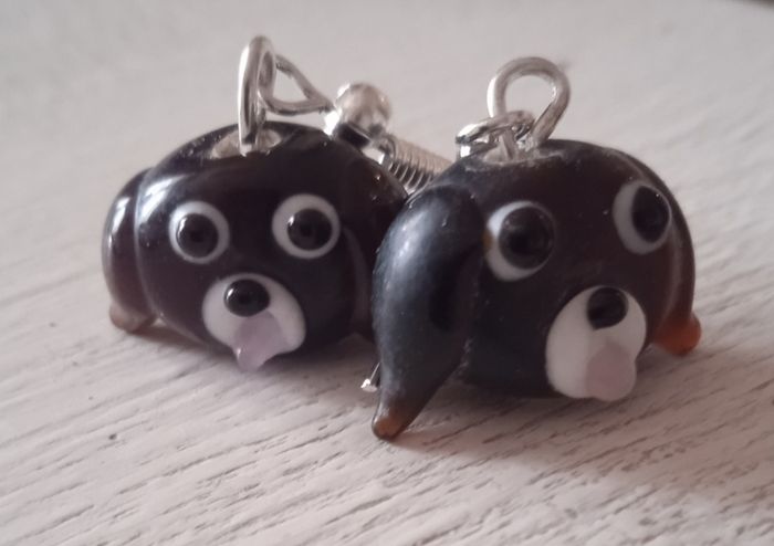 Dog earrings