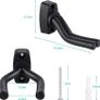 NEW SALE |  6 Packs Guitar Hanger Hook, Guitar Wall Mount Bracket Holder, Guitar Wall Hangers for Acoustic Guitar, Bass, Mandolin, Banjo, Ukulele Image 2