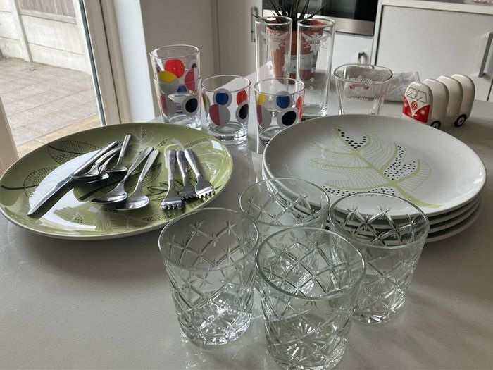 Dinnerware-Plates- Glasses- cutlery
